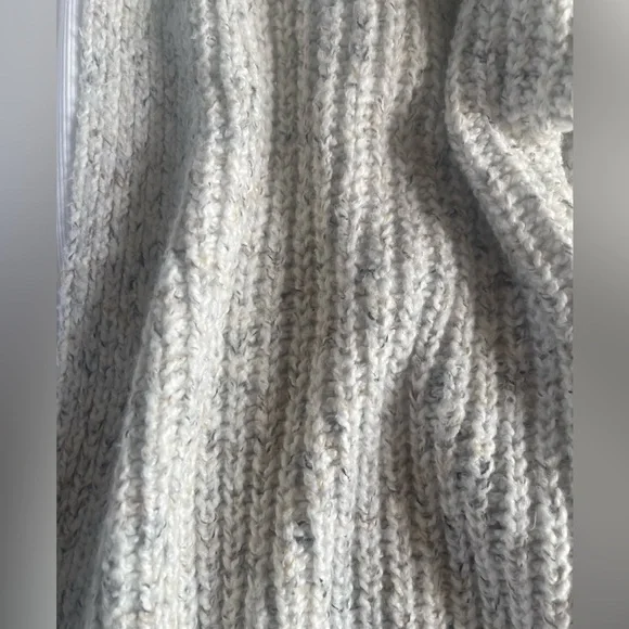 Nwot Rachel Zoe Chunky Knit CARDIGAN Oatmeal OFF WHITE Long Pockets Open XL - Picture 5 of 6